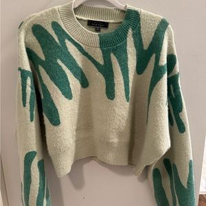 Blue Blush Sweater - Green